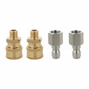4Pcs Pressure Washer Hose Connector Power tool 1/4'' Male & Female Newest Useful