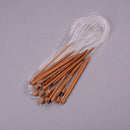 1.2m 48" 12 Different Sizes/Set Tunisian Carbonized Bamboo Needle Crochet HookME
