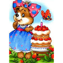 5D DIY Full Drill Diamond Painting Cute Bear Cross Stitch Embroidery Mosaic