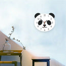 Lovely Panda Clocks Wall Stickers For Kids Rooms Wall Clocks Home Decoratio