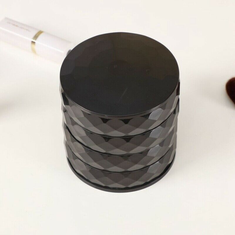 4-Tier Round Cosmetic Organizer Jewelry Storage Rotating Box Multi-Layer 36 W4O1