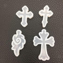 8pcs Clear Cross Silicone Mould DIY Molds Decorating Pendant Jewelry Making