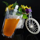 100 Pcs Stand-Up Plastic Drink Bag Spout Pouch For Beverage Liquid Juice Mi