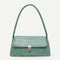 Alligator Pattern Women Handbags Leather Retro Shoulder Totes Bag (Green)