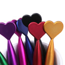 1PC 0.5mm Colorful Cute Heart Ballpoint Pens School Office Supplies Black I_