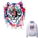 Tiger Patches For Clothes Washable Ironing Stickers Print On T-shirt Dresses MO