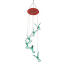 Solar light hummingbird led light wind chime 7 color hummingbird lamp hangi&+
