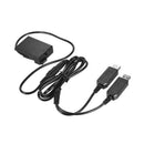 LP-E8 DC Coupler USB Power Adapter Dummy Battery Camera Charger Kit for Reb