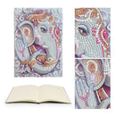 DIY Elephant Special Shaped Diamond Painting 50 Page A5 Notebook Sketchbook