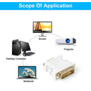 DVI-I 24+5 Pin DVI Male To VGA Female Video Converter Adapter For PC Laptop S Ew