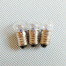 Lots 10Pcs Mini E10 LED Screw Base Light Bulb 2.5V/0.3A Flashlight Lab Lamp