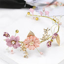 Purple Bride Headdress Handmade Hairband Wedding Bridal Party Hair Decoration ME
