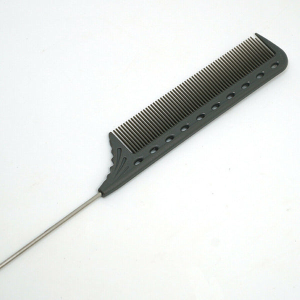 2 Pieces Pro Salon Metal Pintail Combs Styling Highlighting Comb Anti static