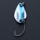 5pcs 3.0g/5cm Colorful Metal Hard Spoon Sequin Fishing Lures Copper Baits