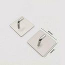 Stainless Steel Hooks Hanger Self-Adhesive Robe Towel Hook For Kitchen Bath S7J1