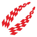 1 PairÃ‚Â Checkered Flag Car Stickers Wheel Eyebrow PVC Automobile Styling Decals