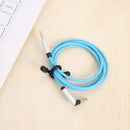 4pcs Silicone Binding Rope Wrap Data Wire Cable Winder Wrap Tie Cinch Strap