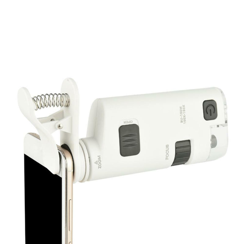 Mobile Phone Microscope 100X-150X Zoom Jewelry Antiques Magnifier Clip Macro Len
