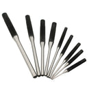 9Pcs Steel Multi Size Round Head Pins Punch Set Grip Roll Pins Punch Tool K U5M8