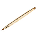 2 In 1 Retractable Make-up Brush, Double Head Retractable Lip And