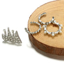 9PCS/Set Ear Clip Bohemia Ear Cuff Stud Crystal Ear Earrings Jewelry fashion 0K