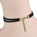 Retro Gothic Necklace Leather Chain Women's Charm Pendant Bib Choker Cord  H7