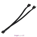 4x 4Pin PWM To Dual PWM Computer Case Fan Power Sleeved Y-Splitter Adapter Cable