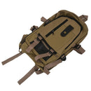 male Retro Leisure tourism canvas backpack Khaki O3T7