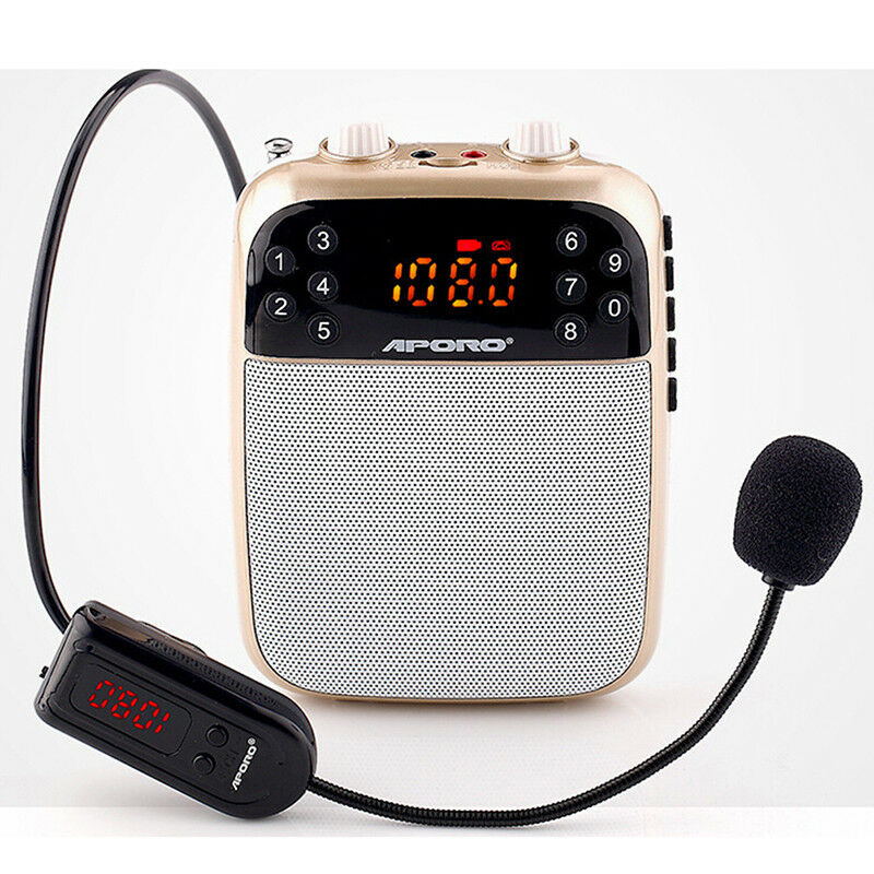 Fm Wireless Microphone Headset Megaphone Radio For Loudspeaker/Teaching/Tour OZ