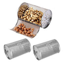 2x Stainless Steel Grill Cage Roaster Drum Oven Basket  Almonds