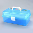 12 inch Translucent Carrying Case Art/Craft Supply Toolbox Storage Container