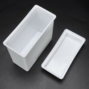 2 in 1 White 24 Pieces Microscope Slides Staining Rack Dish Set H4Q1