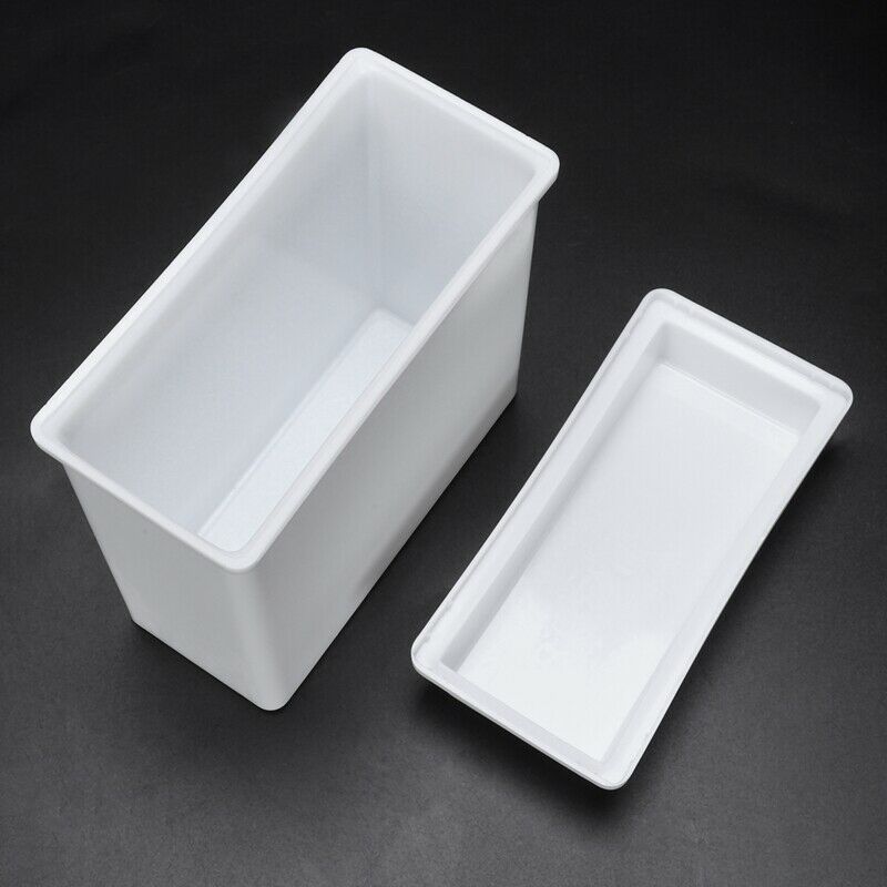 2 in 1 White 24 Pieces Microscope Slides Staining Rack Dish Set H4Q1