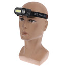 LED USB Rechargeable Headlamp Headlight COB Outdoor Emergency Headlight+1*186%!