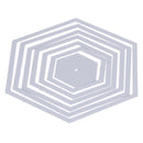 Hexagon Spiral Metal Cutting Dies  Scrapbooking Embossing DIY Paper Card Die Cut