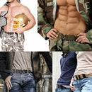 (2Pcs) Men'S Nylon Canvas Belt, Outdoor Multi-Function Belt with Quick Rele O9I9