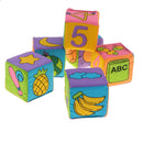 6pcs Baby Rattle Building Soft Blocks Cloth Cubes Educational Learning Toys