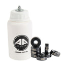 Pro Skateboard Bearings, Cleaning Bottle Kit - Premium 608rs Chrome Steel -