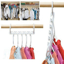 8pcs Durable Space Saving Hangers Multi-Purpose Plastic Magic Hangers Closet