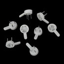 20pcs Small Plastic Hard Wall Picture Frame Hooks Hangers 3-Pin White T6E7 U1U1