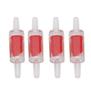 12 Pcs Aquarium Red White Plastic One Way Non-return Check Valves V6M8