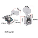 Chrome Electric Bass Machine Heads Knobs Tuners Tuning Pegs 4R Replacement