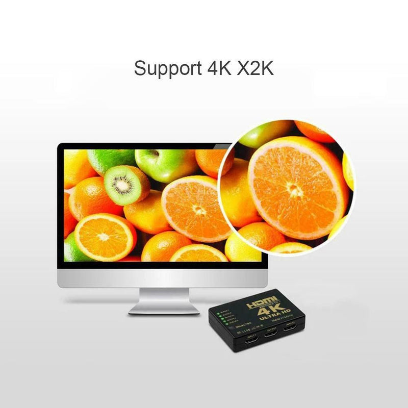 4K HD 1080P 5 Port HDMI Auto Switch Switcher Selector Splitter Hub IR Remote