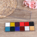 12 Colors Face Body Paint Oil Painting Art Make Up Tool Set Halloween Party K3C