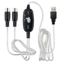 USB IN-OUT MIDI Interface Cable Converter to PC Music Keyboard Adapter Cord  Gw