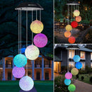 Wind Chimes Outdoor,Solar Color Changing Led Light Lamp Six Balls Mobile Ro