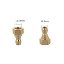 2pcs Brass Garden Hose Quick Adaptor M14 x 1.5mm Male & Female for Power