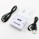 1080P Full HD HDTV Audio VGA to HDMI Video Converter Adapter Box for Laptop PC