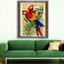 5D DIY Full Drill Diamond Painting Parrots Cross Stitch Embroidery Mosaic