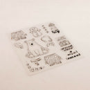 Snowman Silicone Clear Stamp Transparent Rubber Stamps DIY Scrapbook BX